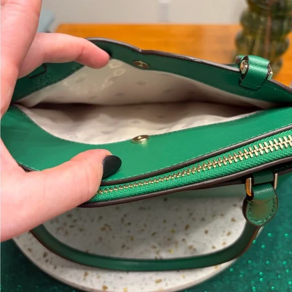 Kate Spade Payton Medium Dome Satchel in Kelly Green - Picture 7 of 13